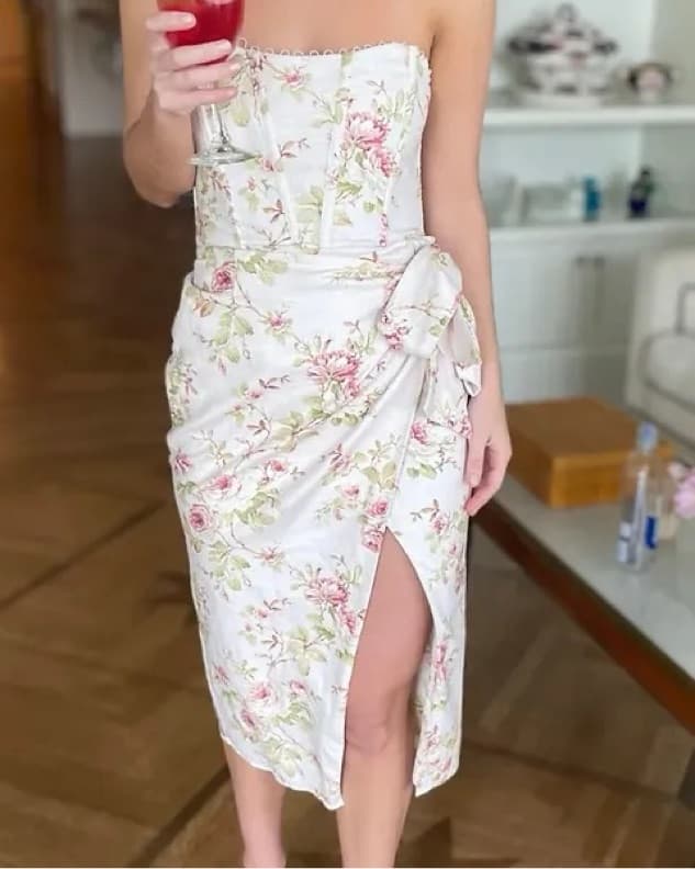 V. Chapman Liliana Dress in Pink Rose - Image 2
