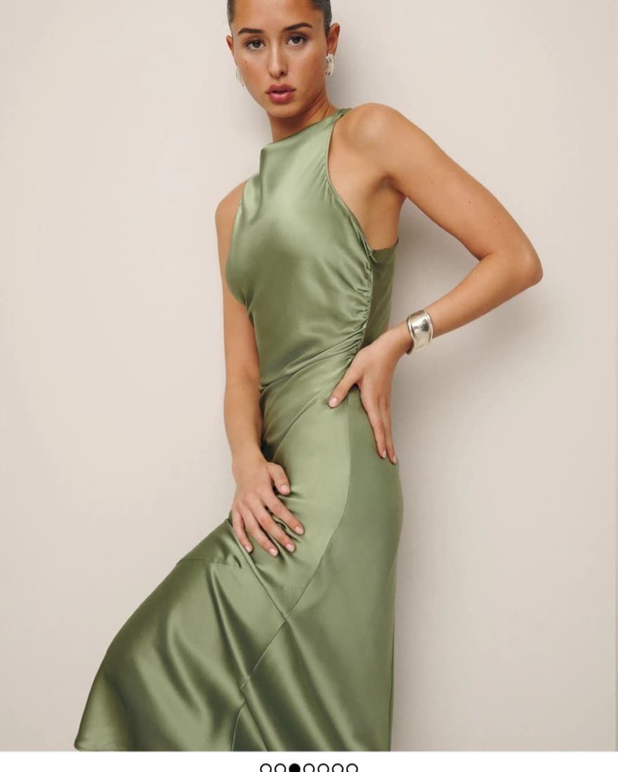 Green Reformation Dress  - Image 2