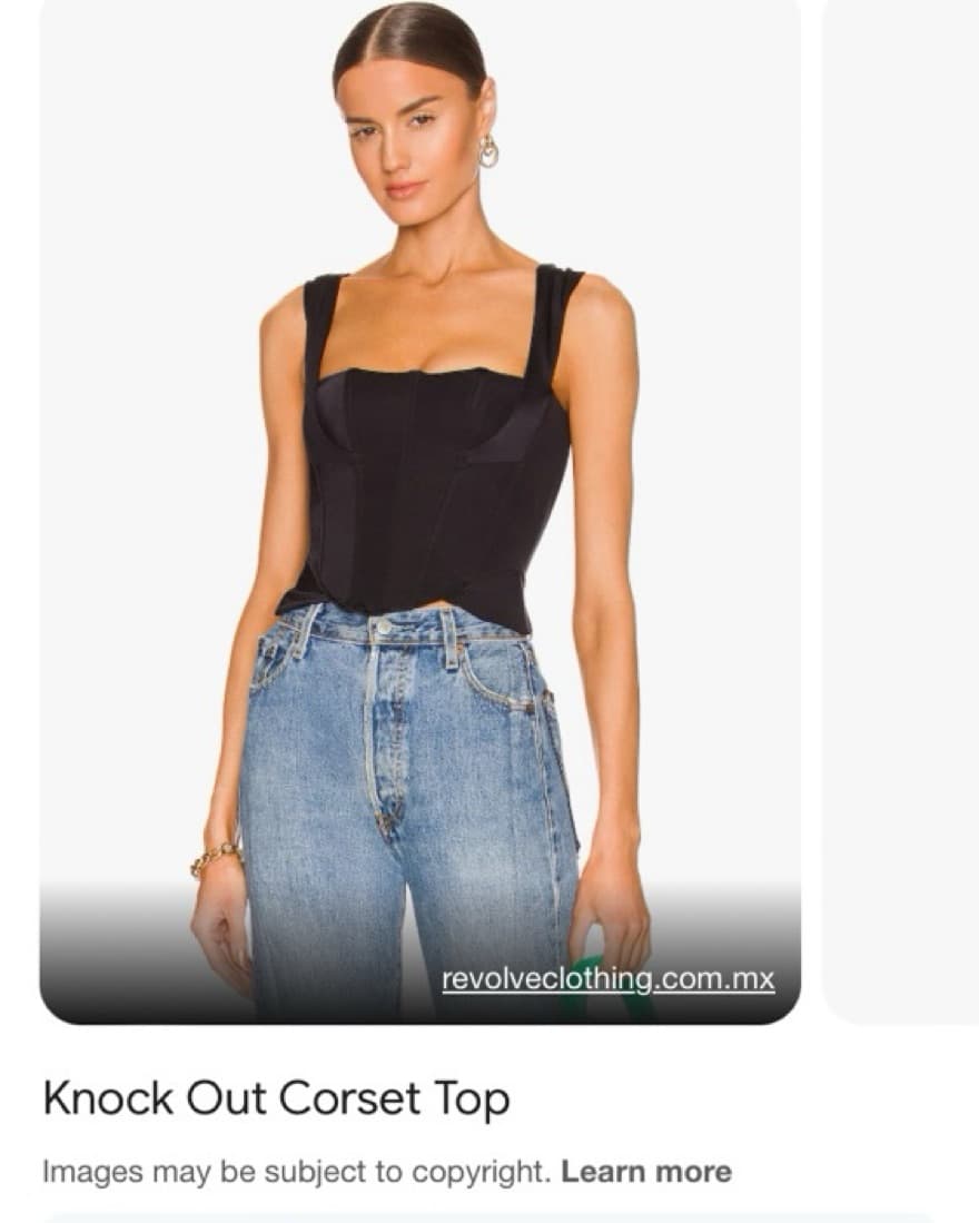 Black Corset Top  - Image 1