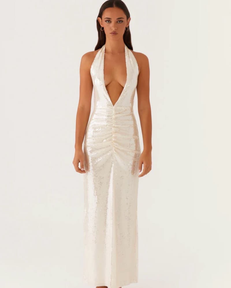 Whisked Away Halterneck Maxi Dress - Image 3