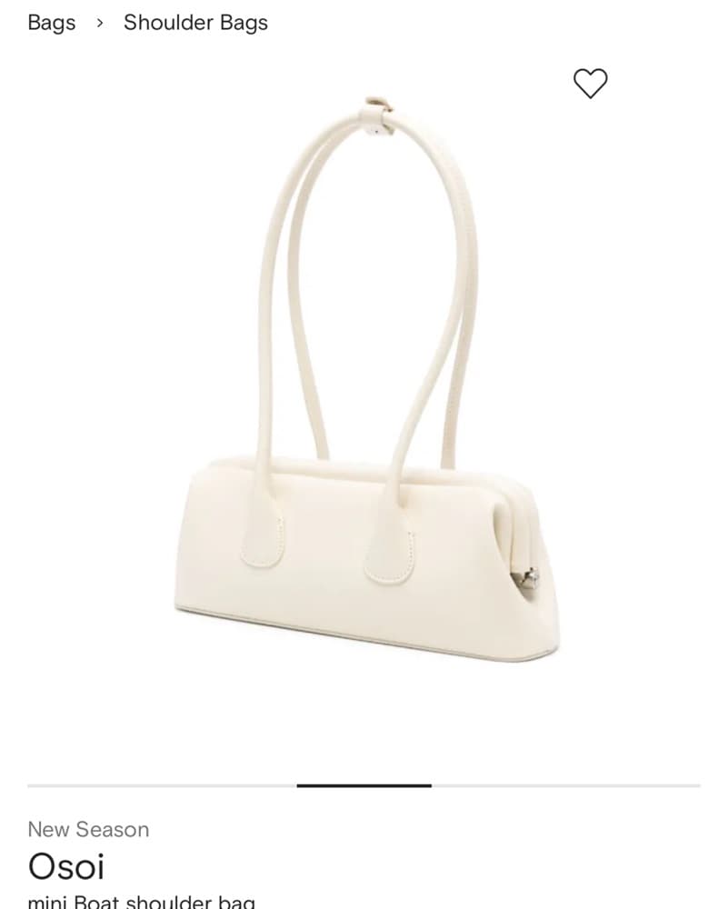 OSOI mini Boat White Shoulder Bag - Image 3