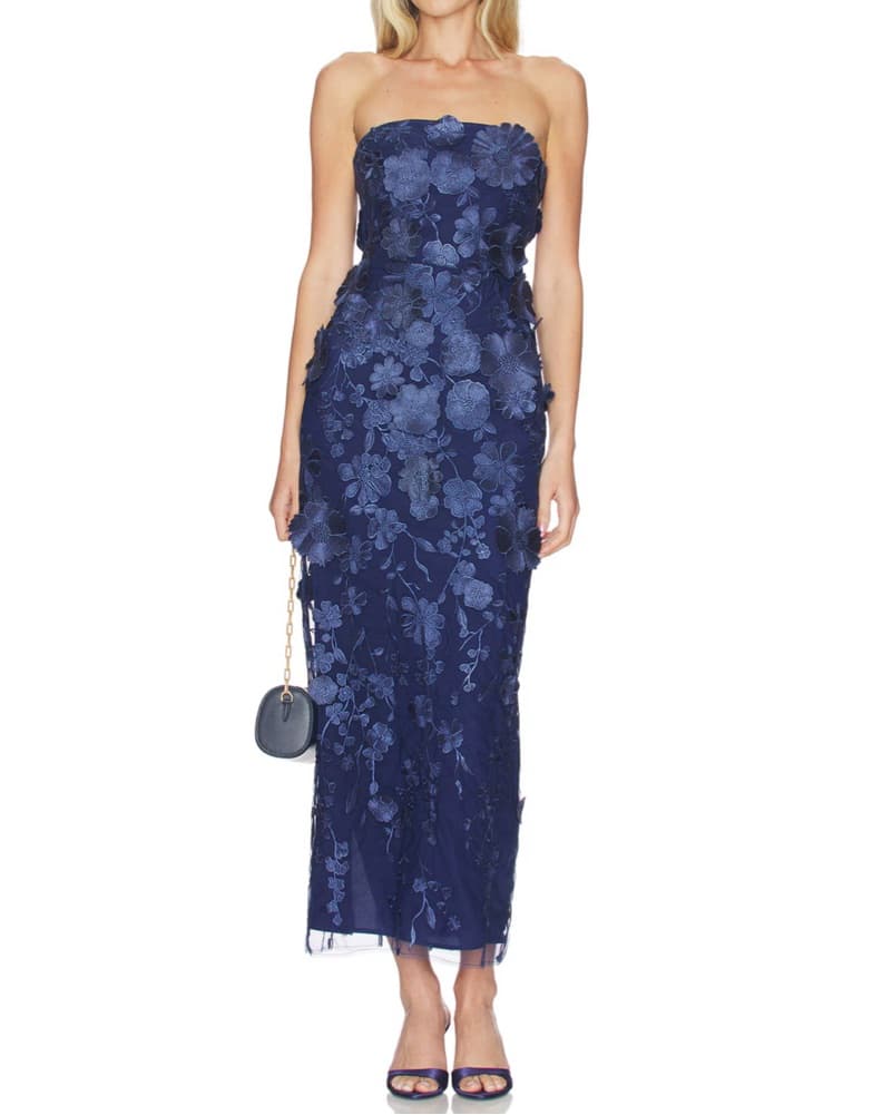Lovers & Friends Popin Gown In Navy  - Image 1