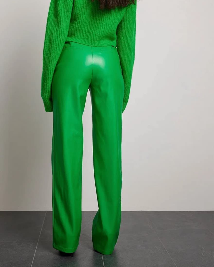 Green Leather Pants  - Image 2