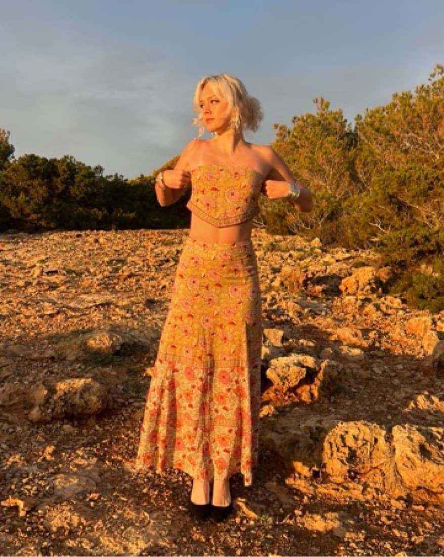 Floral Two Piece Designer Set  - Image 6