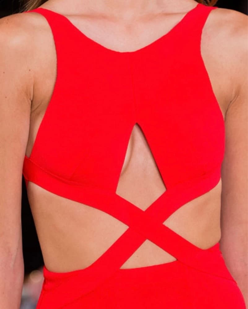 Ralph Lauren Red Gown Runway 2016 - Image 3
