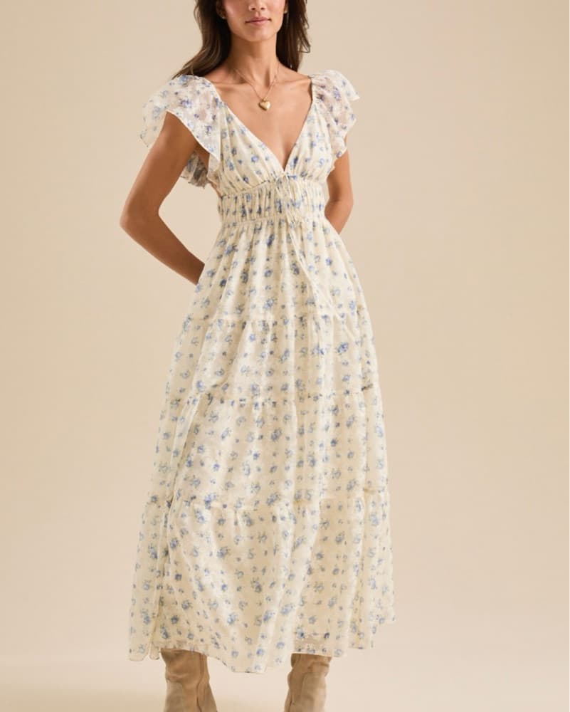 Altered State Blue Floral Midi - Image 1