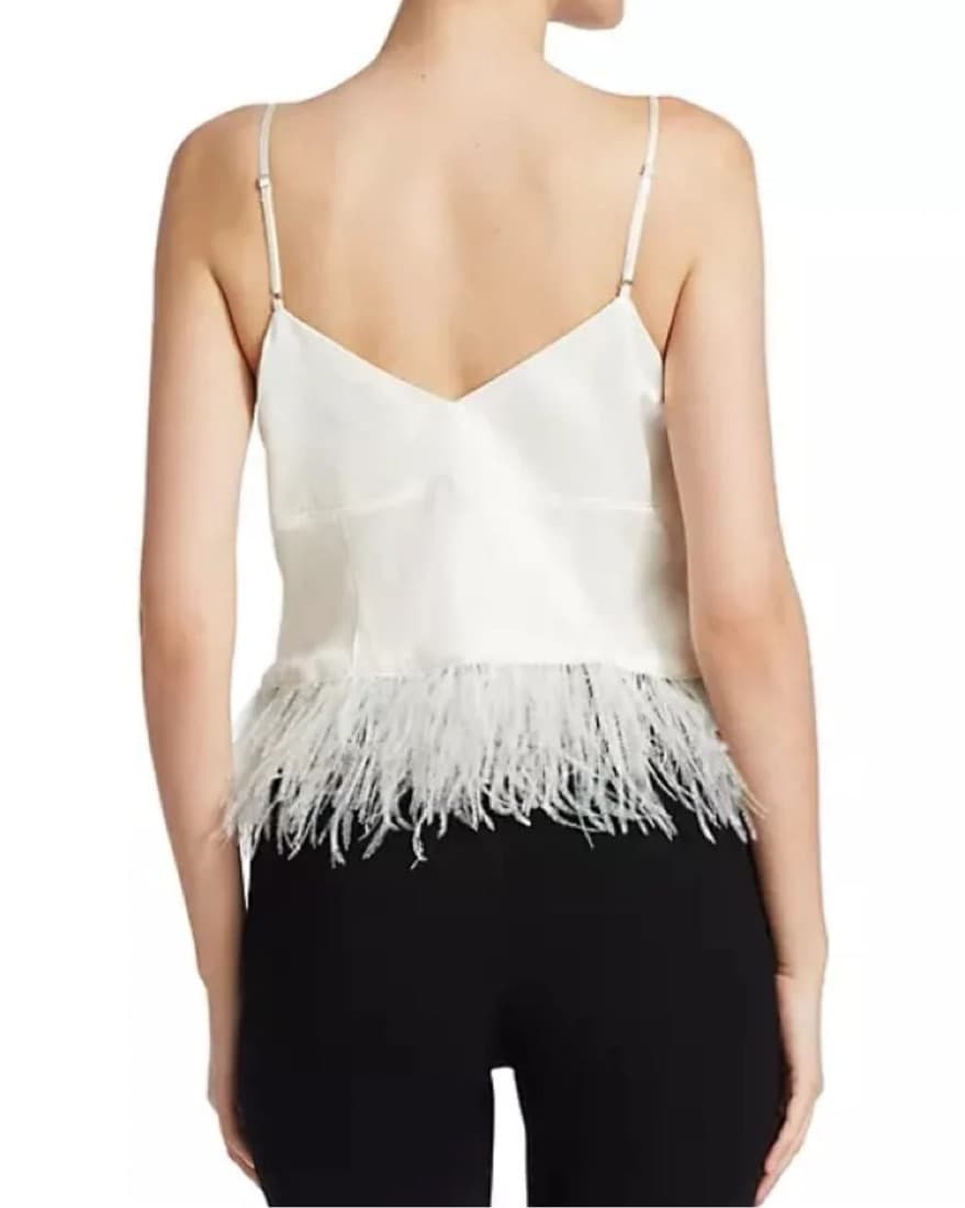 Cinq A Sept Narcissa Silk Feather Tank - Image 2