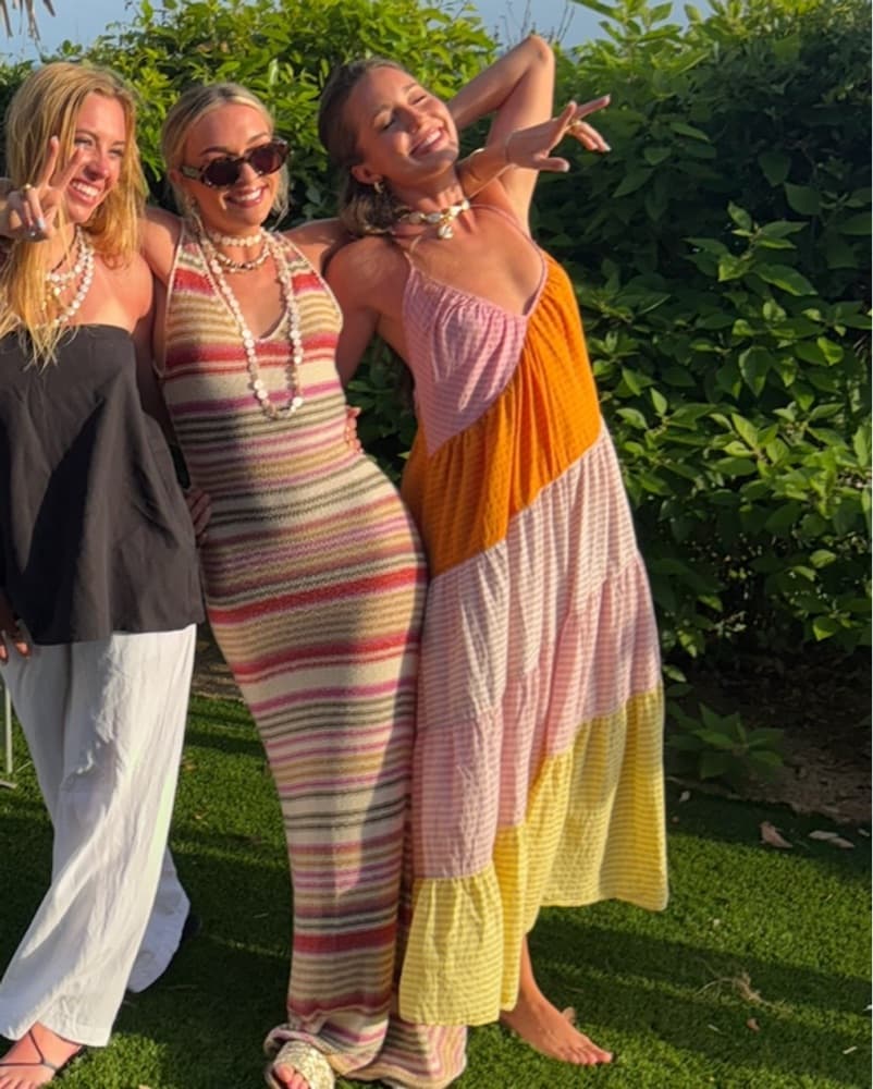Colorful Striped Maxi Dress - Image 2