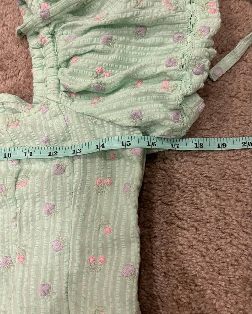 Loveshackfancy Green Top And Skirt Set - Image 4