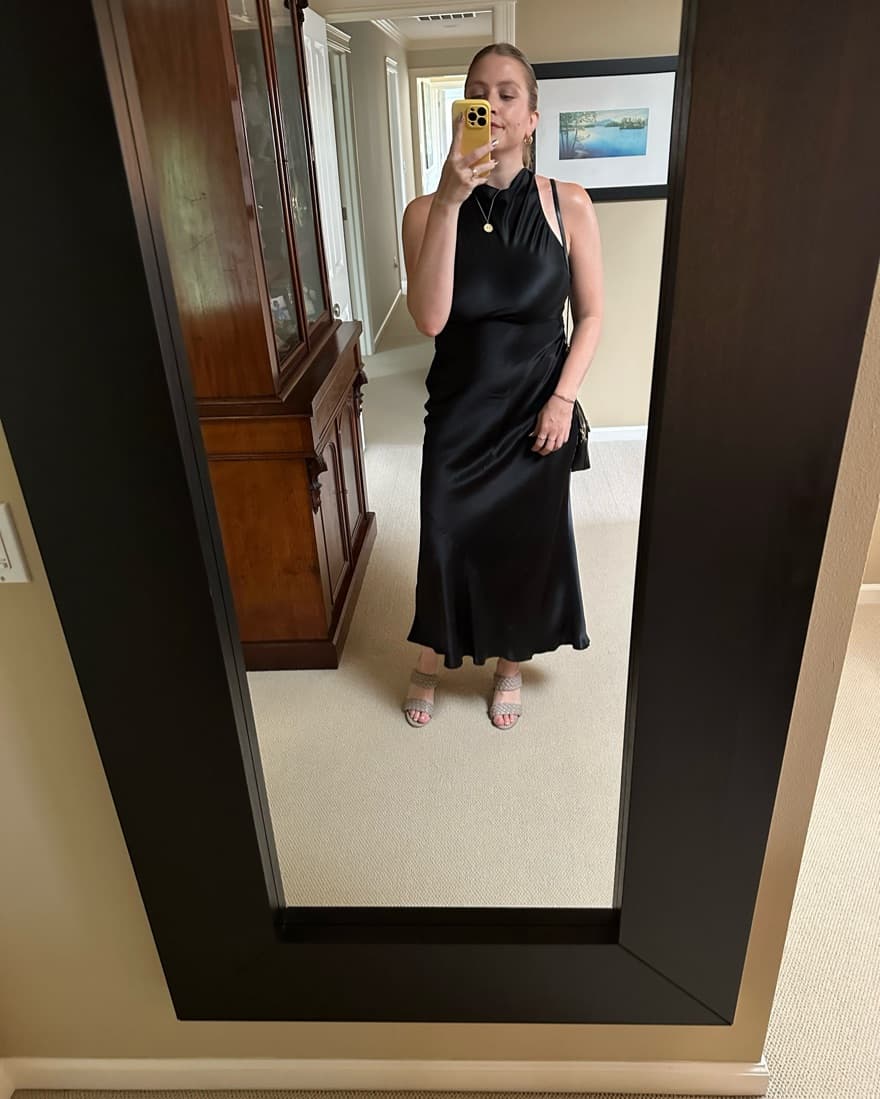 Reformation Casette Silk Dress - Image 3