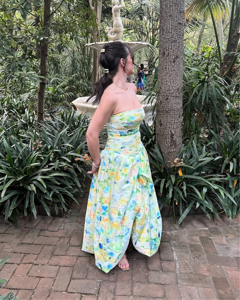 Aje Violette Bubble Hem Gown - Image 1