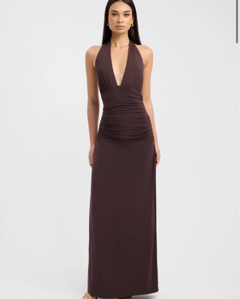 Kookai Brown Leni Maxi Dress - Image 1