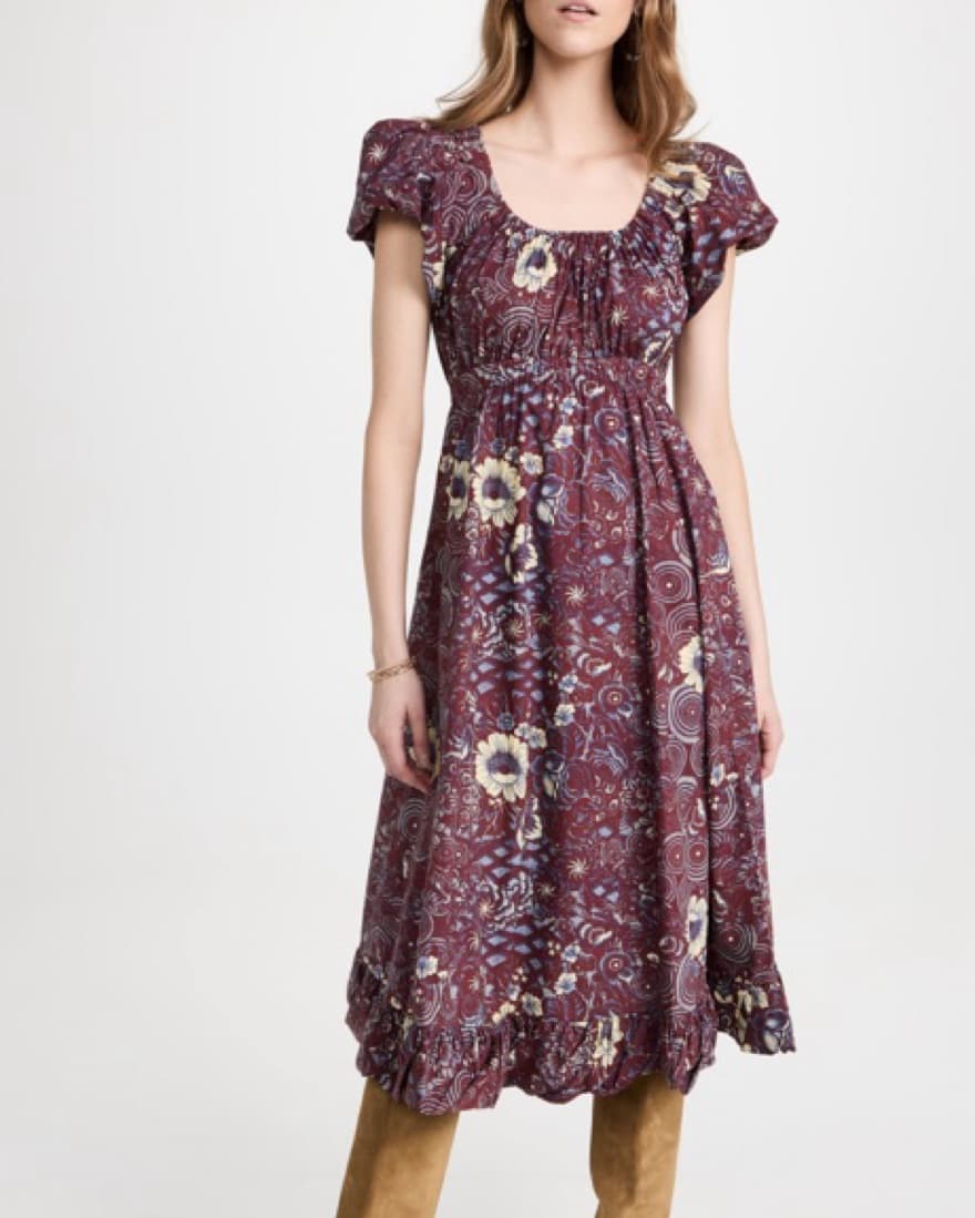 Ulla Johnson Floral Midi Dress - Image 1