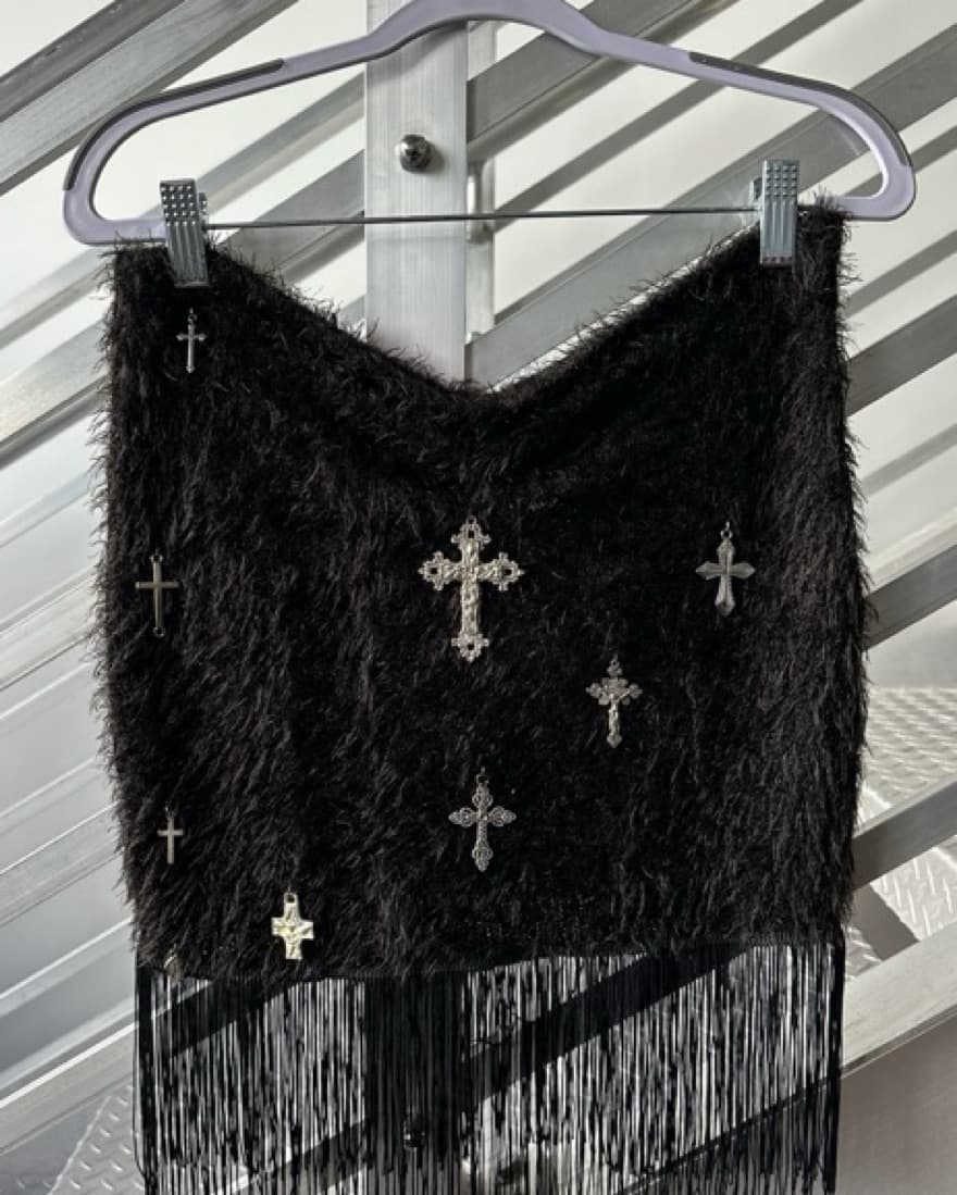 Cross Fringe Skirt - Image 1