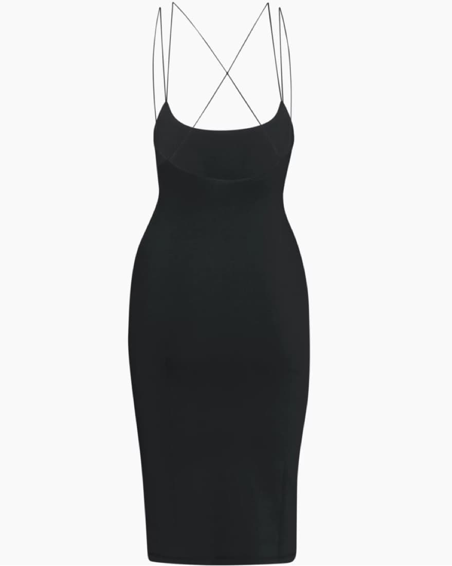 Aritiza Black Contour Scoopback Dress - Image 3