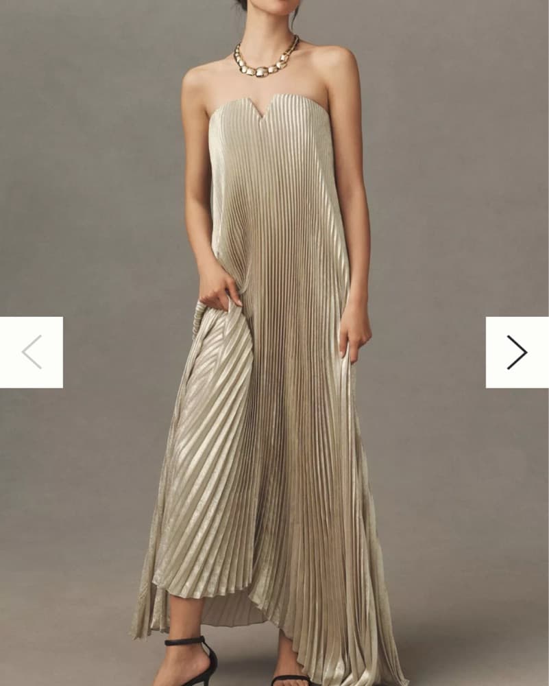 L'IDEE Black Tie Gown in Gold Shimmer   - Image 2