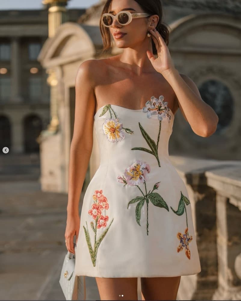 Leo Lin Rosario Velvet Mini Dress  - Image 2