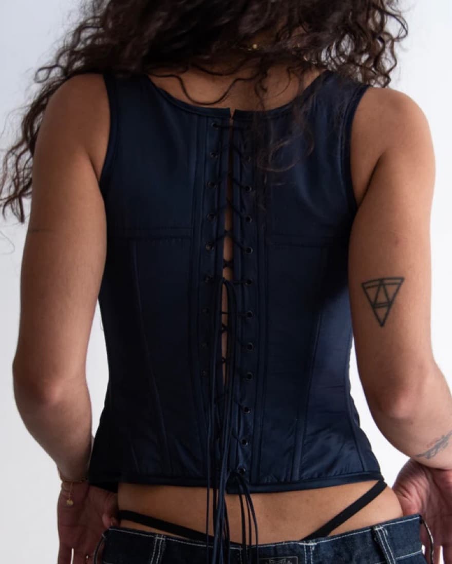 Dana Foley Black Buckle Corset  - Image 4