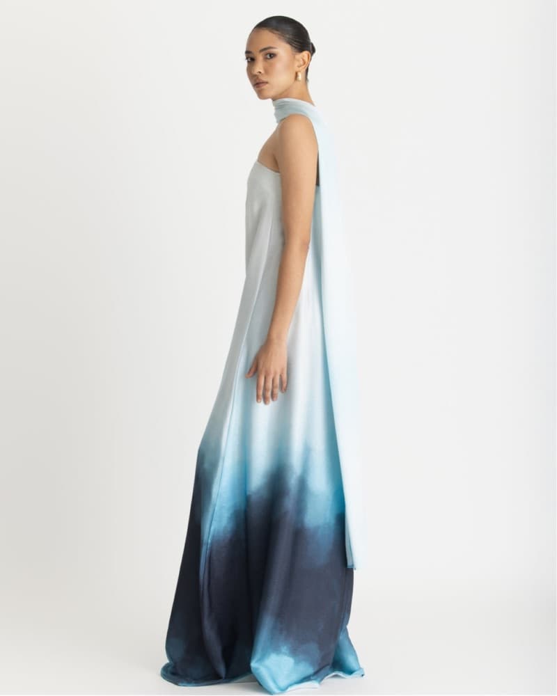 Ombre Blue Gown Diarrableu- Summer Gown - Image 3