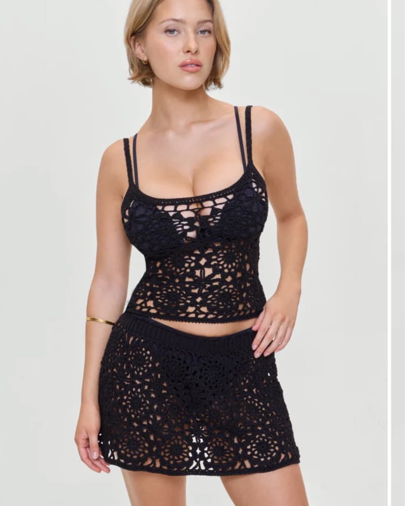 Frankies Seaside Black Crochet Set - Image 5