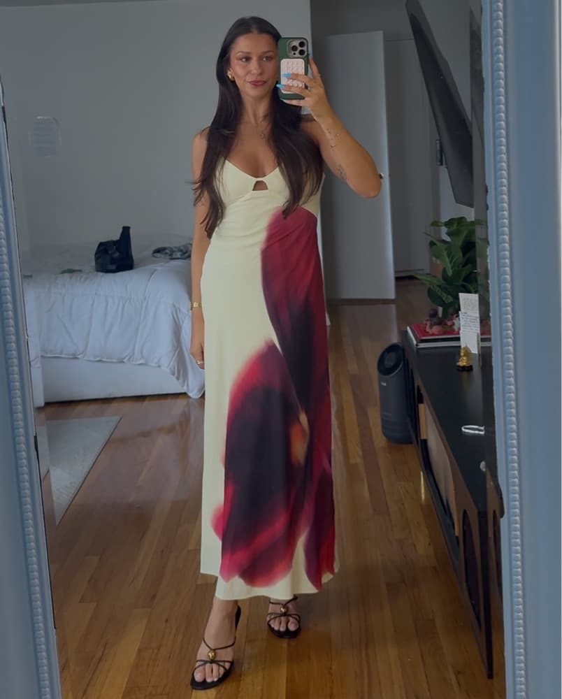 The A&F Julia Slip Cutout Maxi dress - Image 1