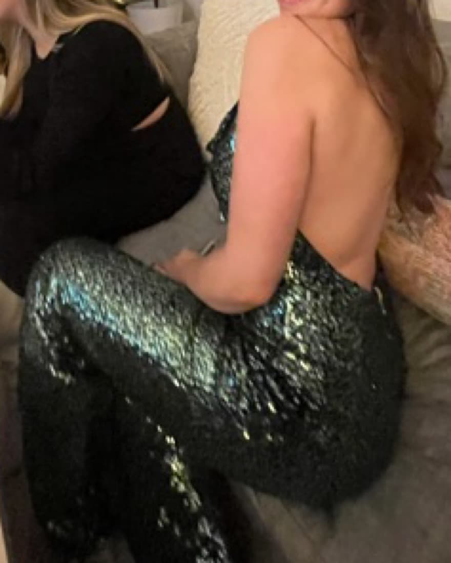 Green 12th Tribe Sequin Jumpsuit - Image 2