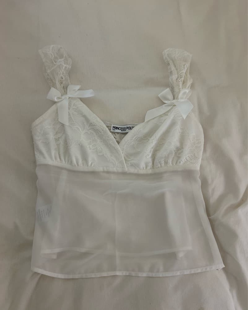 White Princess Polly Top - Image 2