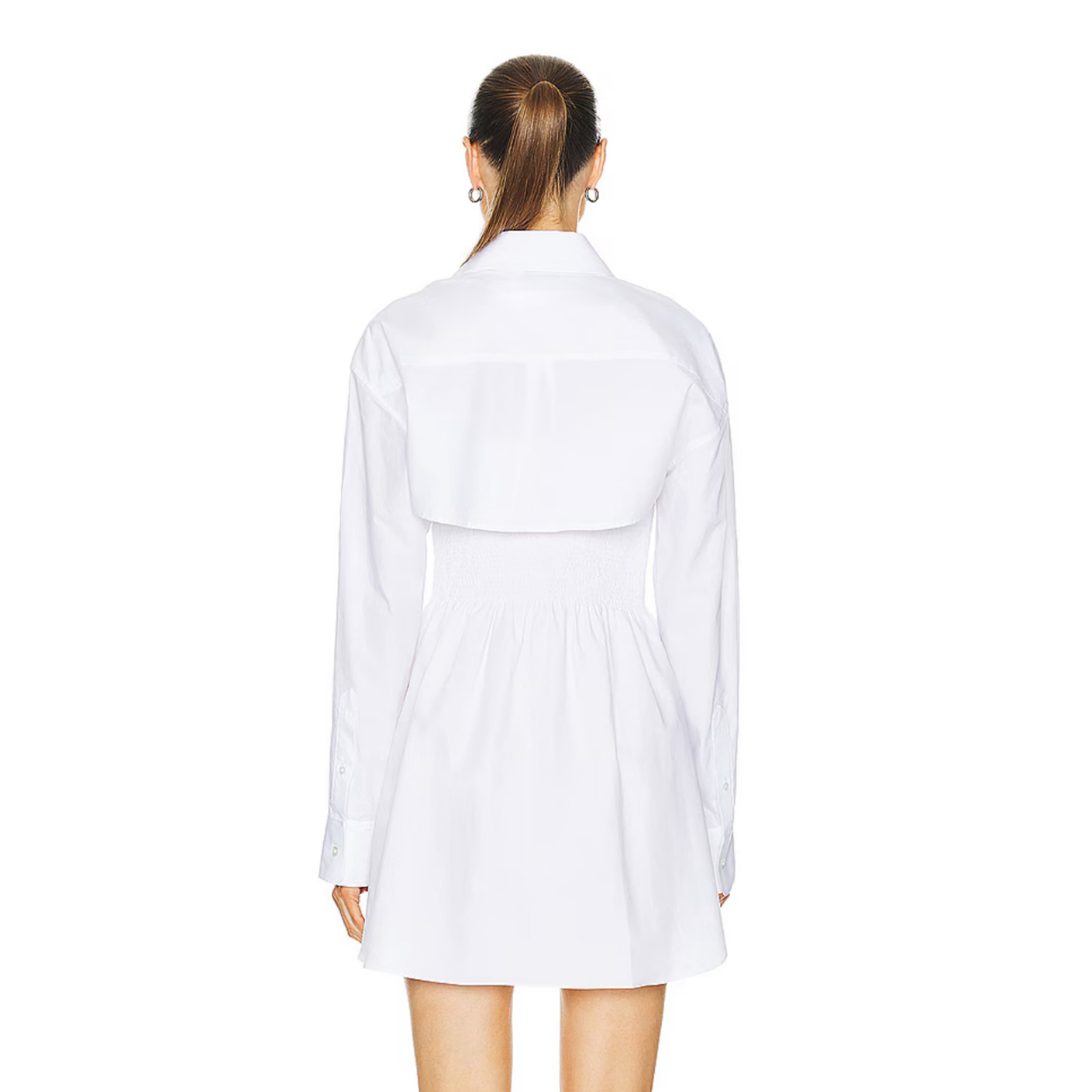 Alexander Wang Smocked White Dress - Image 2