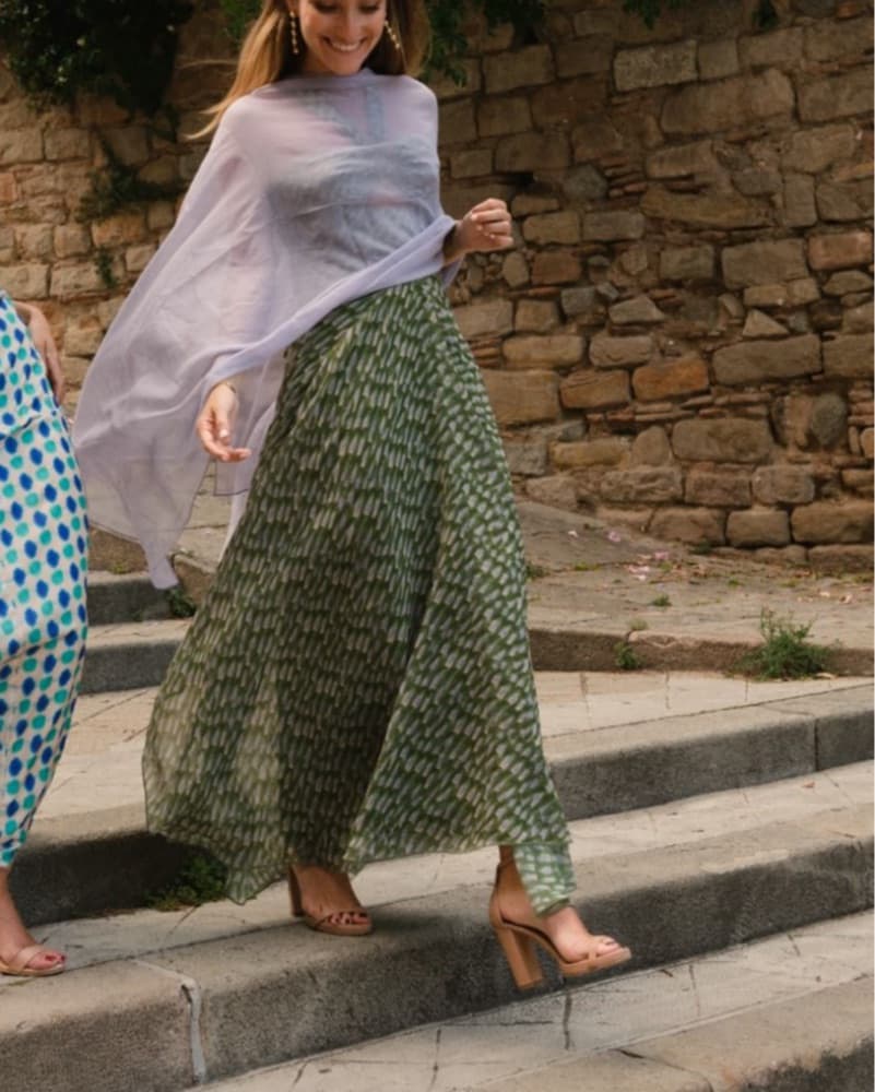 Baymo The Label Green/Purple Laos Dress - Image 2