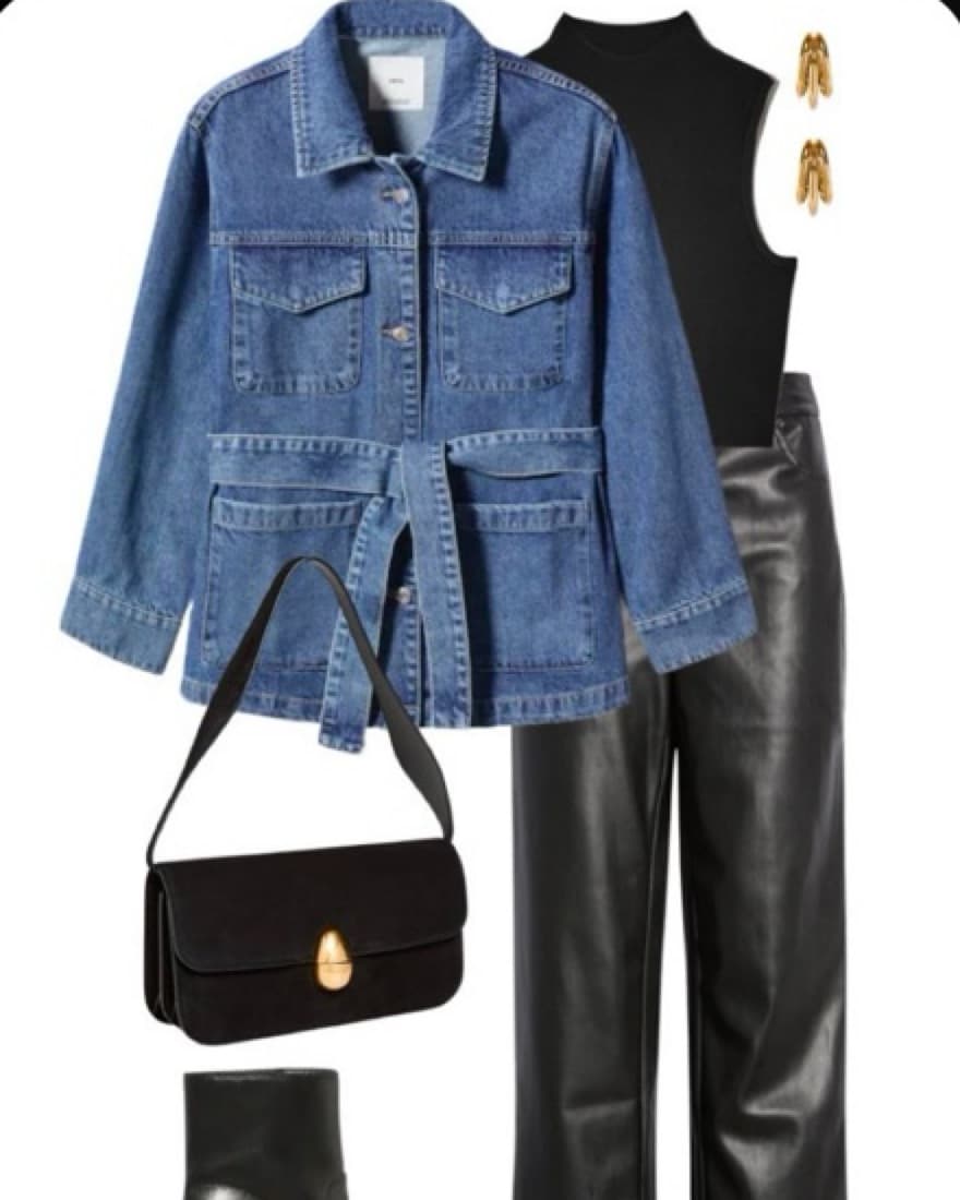 Belted Denim Jacket - Image 3