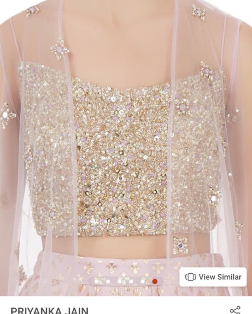 Designer Indian Wedding Guest Lehenga - Image 3