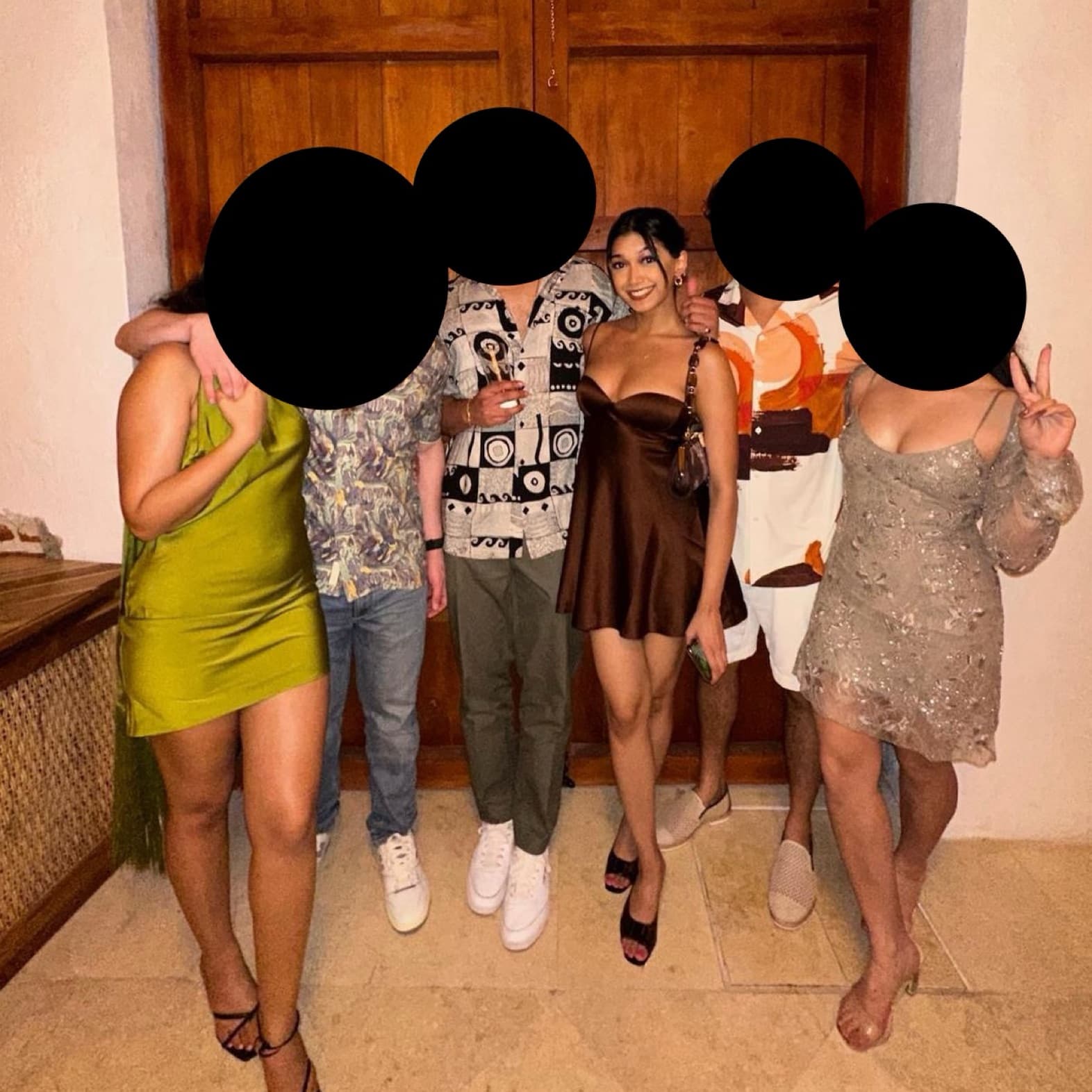 brown mini dress - Image 1