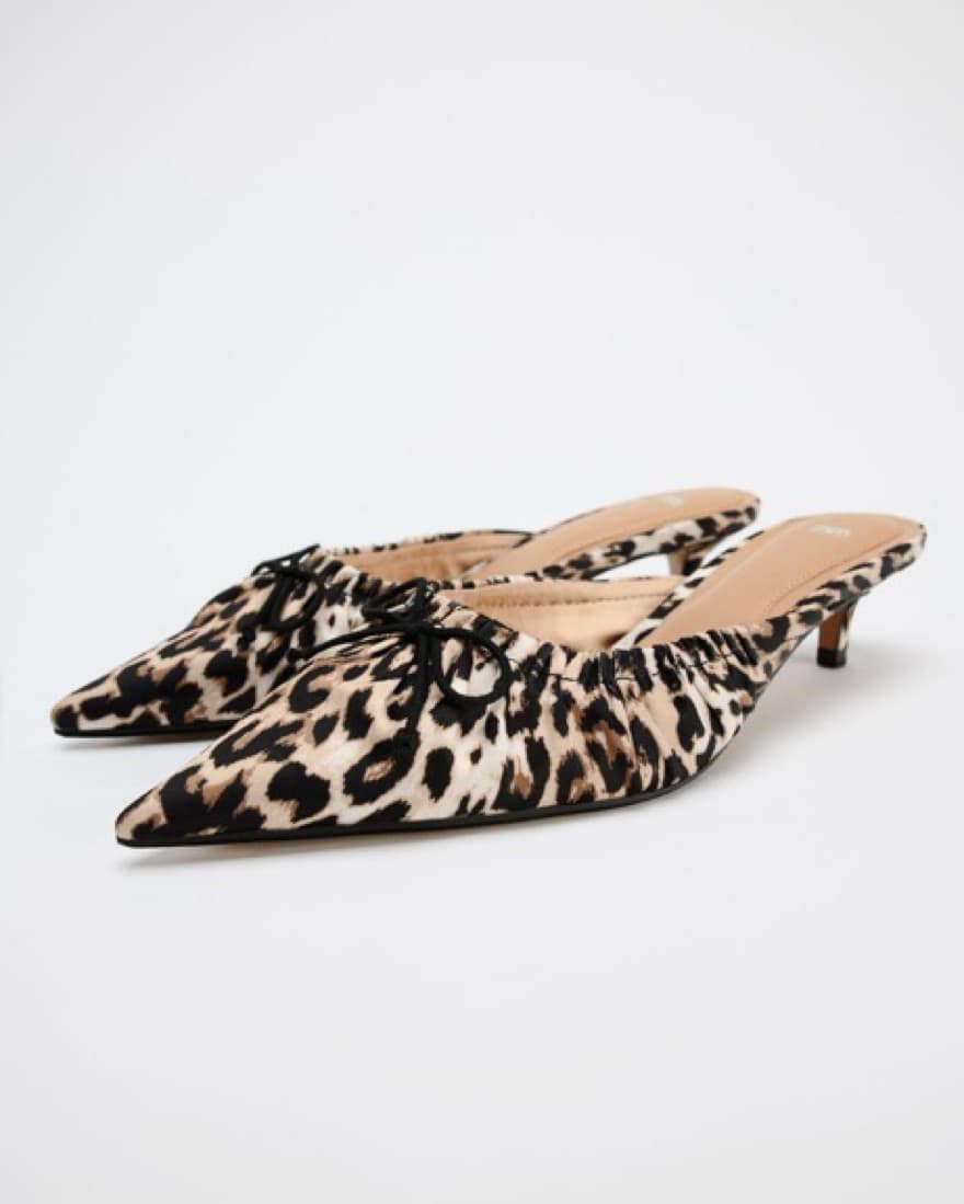 Zara Kitten Cheetah Heel - Image 2
