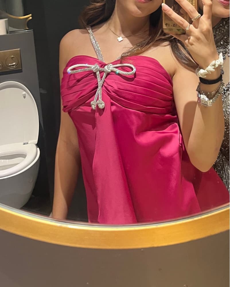 Custom Hot Pink Bday Dress - Image 2