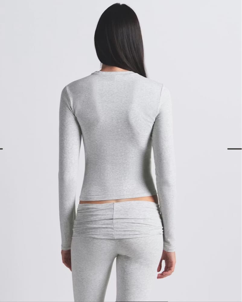 Skims Grey Cotton Jersey Set - Image 2