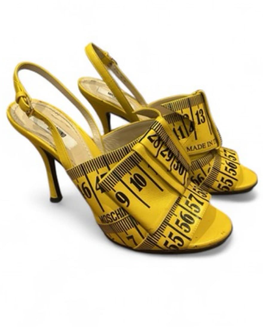 *RARE* Moschino Measuring Tape Heels - Image 4