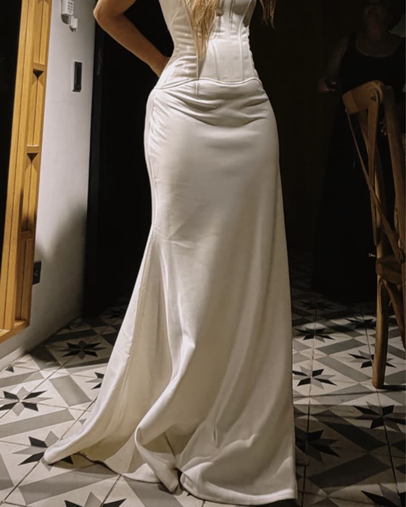Silk Ivory Bridal Skirt - Image 1