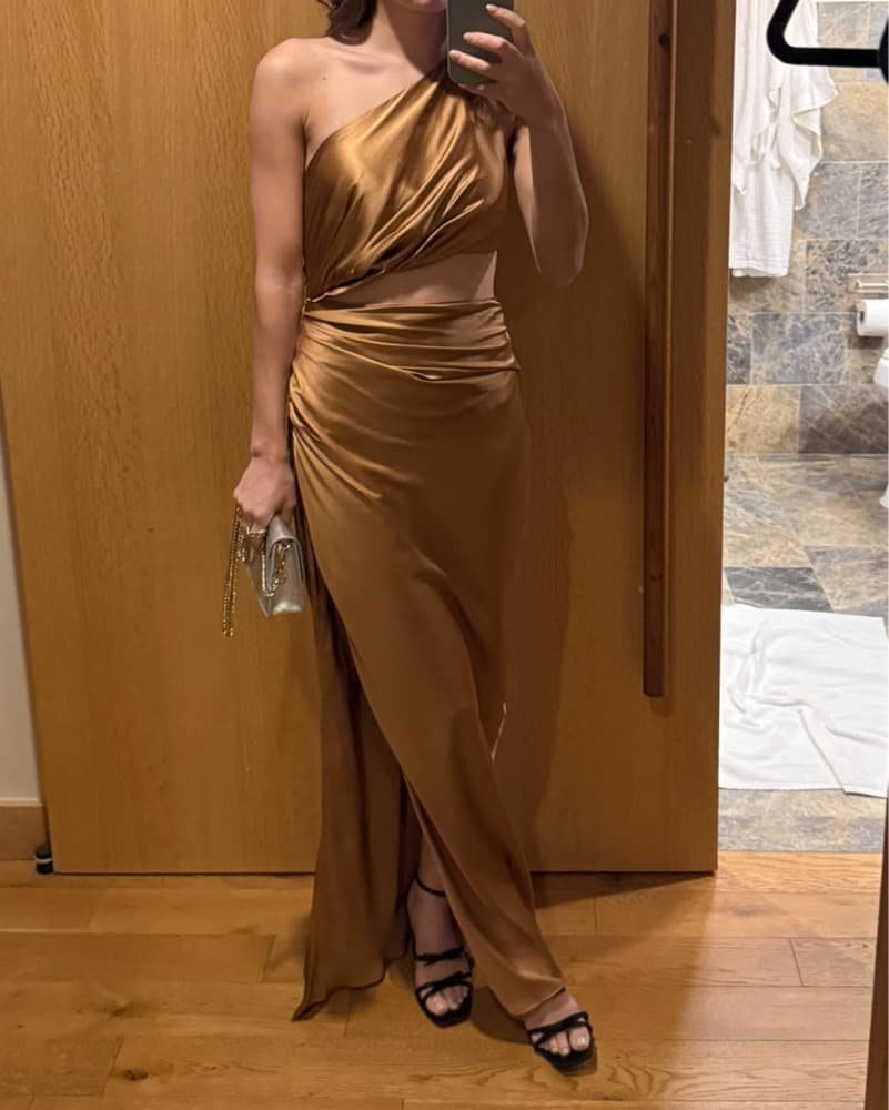 The Sei Silk One Shoulder Gown - Image 2