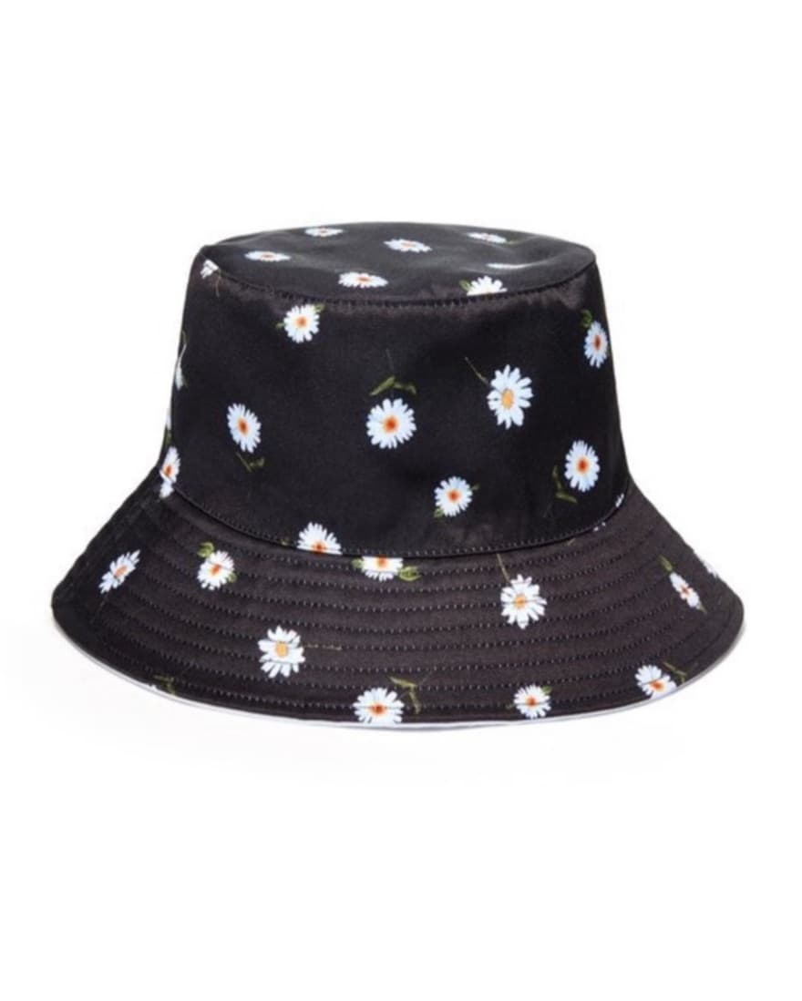 Alice + Olivia Black Bucket Hat - Floral - Image 2