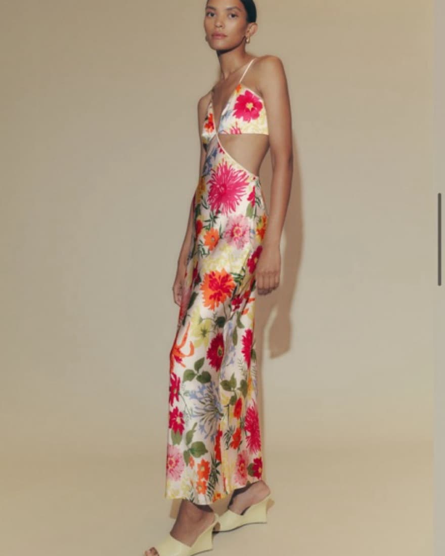 Reformation Poppies Silk Dress  - Image 1