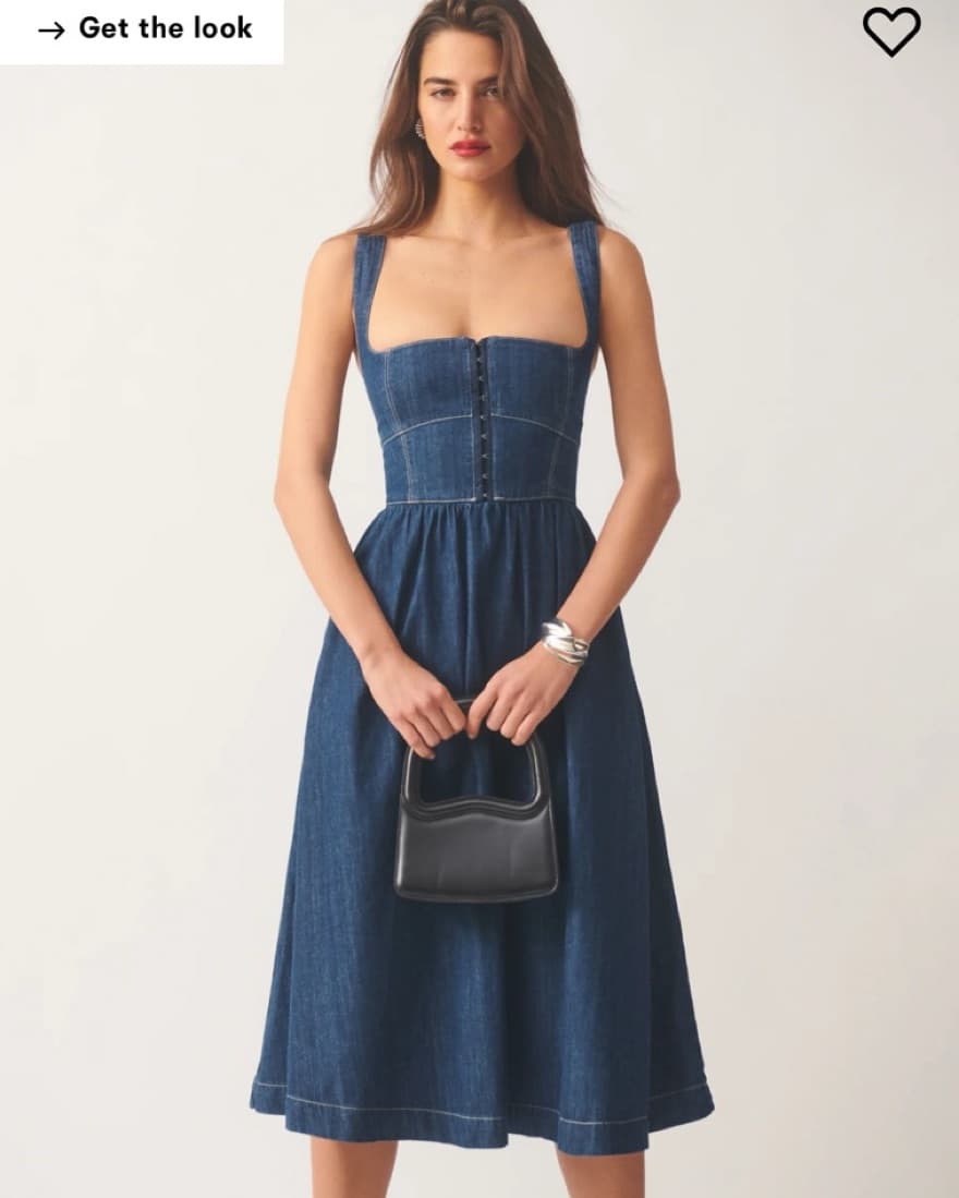 Reformation Tagliatelle Denim Dress - Image 1