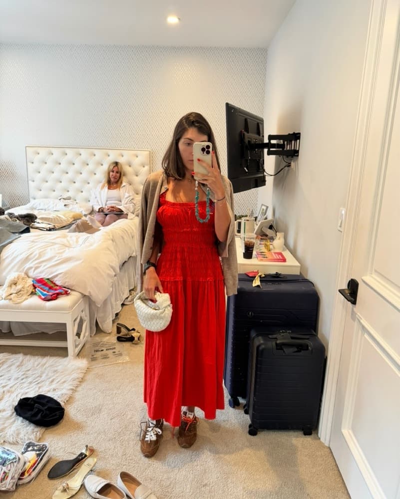 Red Doen Dress - Image 2