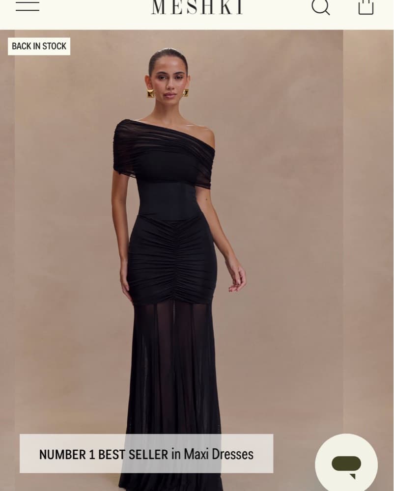 Meshki Black Dress - Image 4