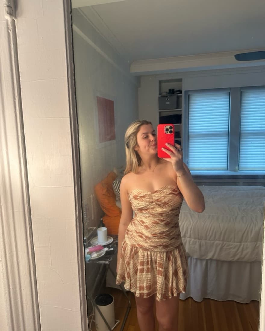 Loveshackfancy strapless dress - Image 4