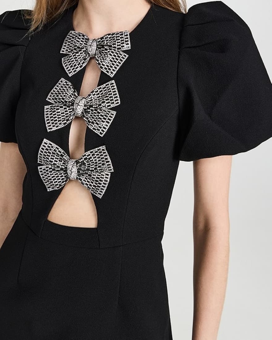 REBECCA VALLANCE BOW MINIDRESS  - Image 3
