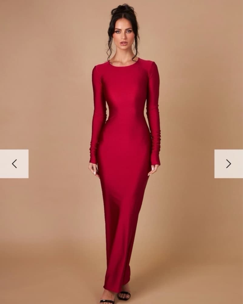 Red Contour Dress From Marbl. - Image 1