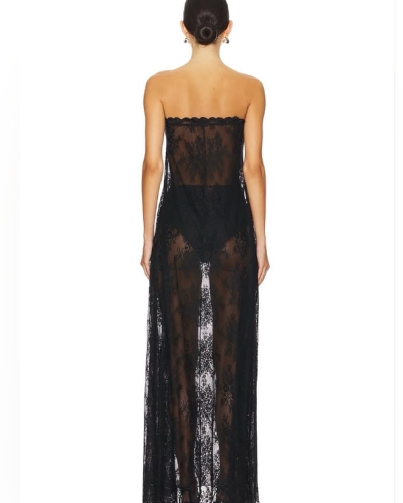 WeWoreWhat Strapless Lace Dress - Image 3