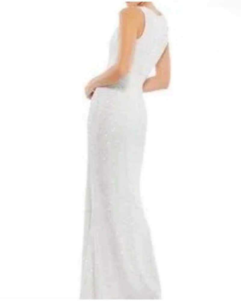 Sparkling White Sequin Maxi Dress - Image 2