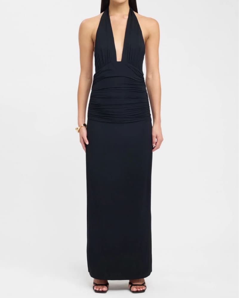 KOOKAÏ Leni Backless Black Maxi Dress  - Image 2
