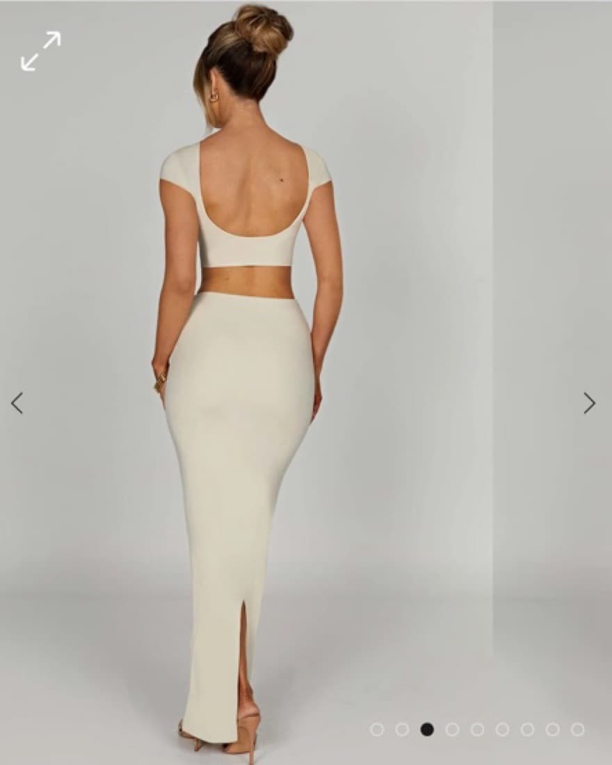 ANIKA MAXI SET - CREAM - Image 2